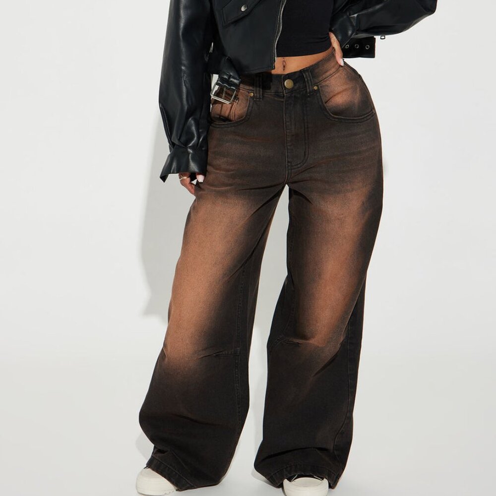 Kennie Tinted Baggy Jeans sz 13